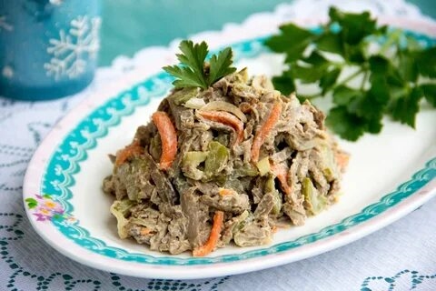 Рецепты Вкусных Салатов Из Говяжьей Печени