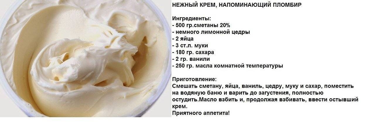 Крем Пломбир Рецепт С Фото