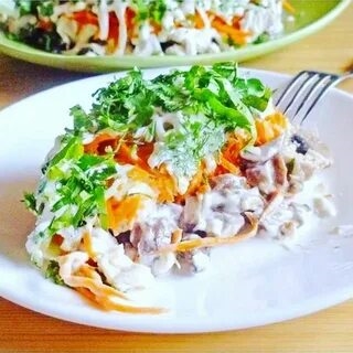 Рецепт Вкусных Салатов С Жареными