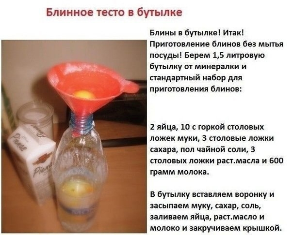 Рецепт Блинов В Бутылке