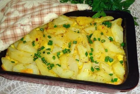 Рецепт Картошки С Яйцом В Духовке